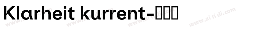 Klarheit kurrent字体转换